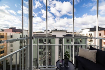 Balkong eller utsiktsbild