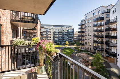 Balkong eller utsiktsbild