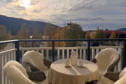 Balkong eller utsiktsbild