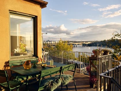 Balkong eller utsiktsbild