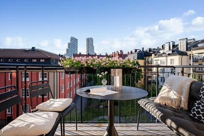 Balkong eller utsiktsbild