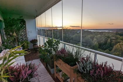 Balkong eller utsiktsbild