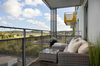 Balkong eller utsiktsbild