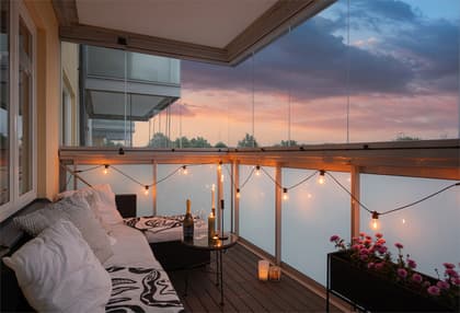 Balkong eller utsiktsbild