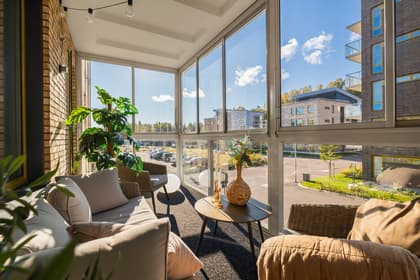 Balkong eller utsiktsbild