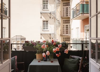 Balkong eller utsiktsbild