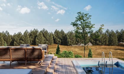 Balkong eller utsiktsbild