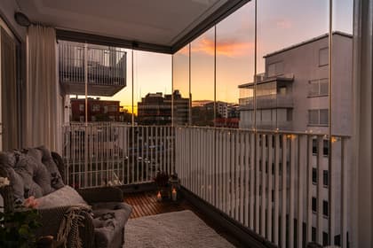 Balkong eller utsiktsbild