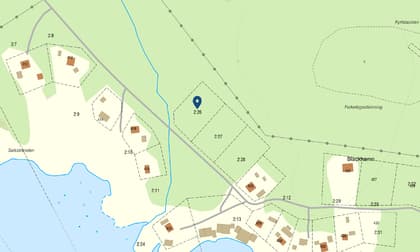 Illustrerad karta över fastigheten eller området