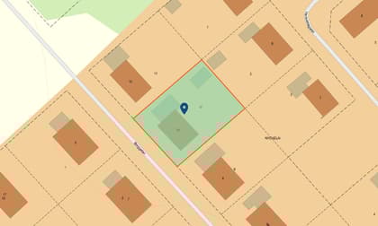 Illustrerad karta över fastigheten eller området