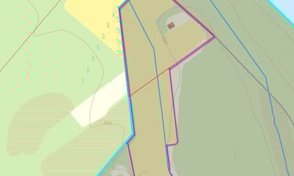 Illustrerad karta över fastigheten eller området