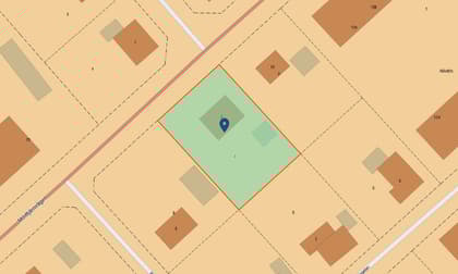 Illustrerad karta över fastigheten eller området