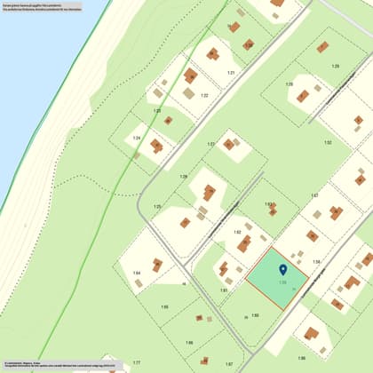 Illustrerad karta över fastigheten eller området