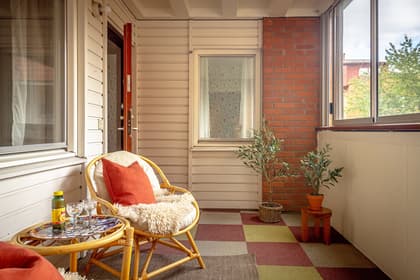 Balkong eller utsiktsbild