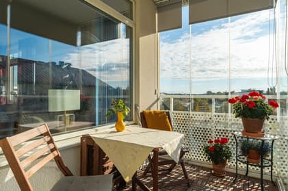 Balkong eller utsiktsbild