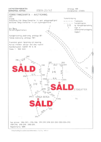 Illustrerad karta över fastigheten eller området
