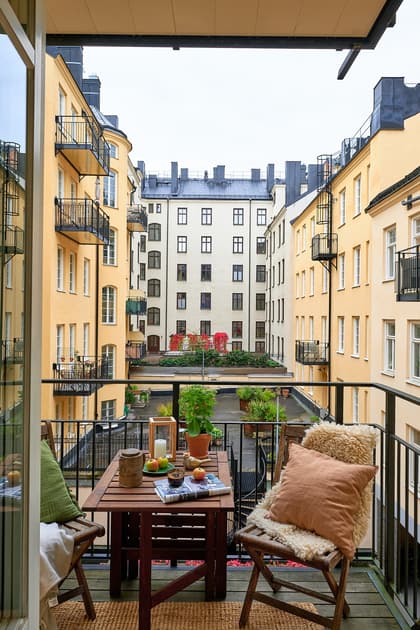 Balkong eller utsiktsbild