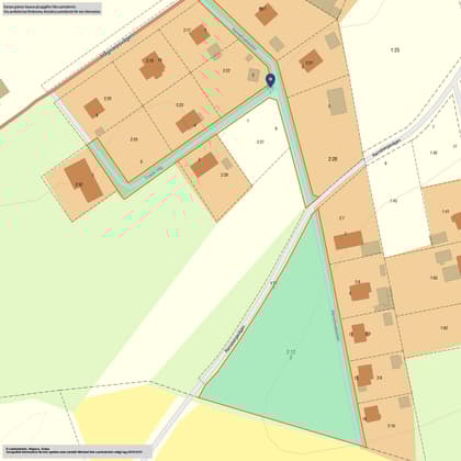 Illustrerad karta över fastigheten eller området