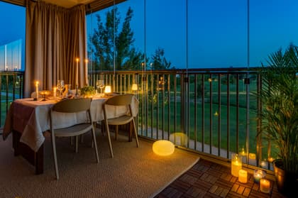 Balkong eller utsiktsbild