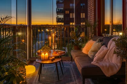 Balkong eller utsiktsbild