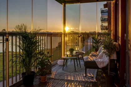 Balkong eller utsiktsbild