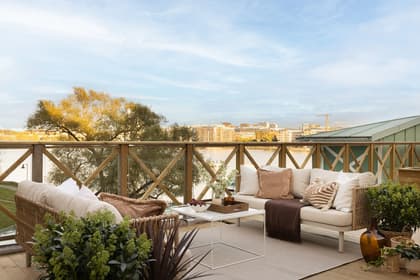 Balkong eller utsiktsbild