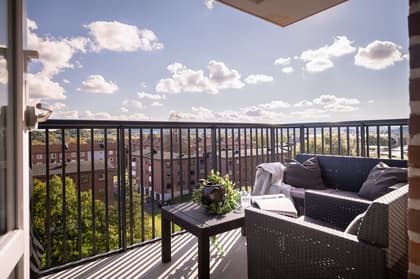 Balkong eller utsiktsbild