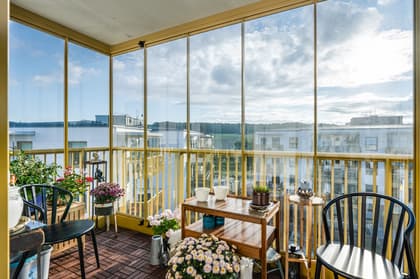 Balkong eller utsiktsbild