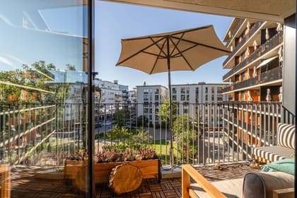 Balkong eller utsiktsbild