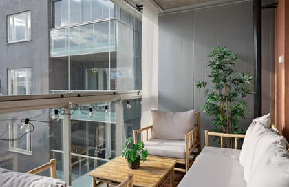 Balkong eller utsiktsbild