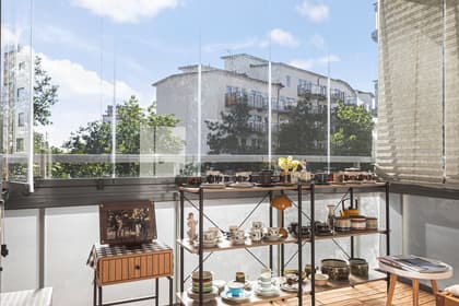 Balkong eller utsiktsbild