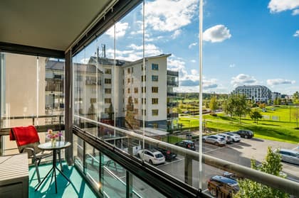 Balkong eller utsiktsbild