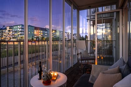 Balkong eller utsiktsbild