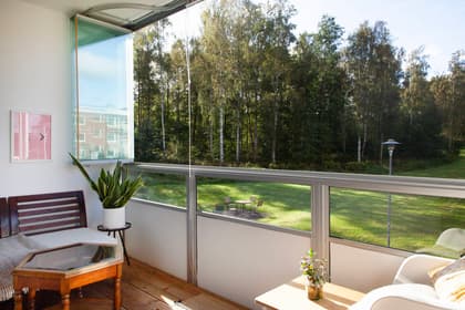 Balkong eller utsiktsbild