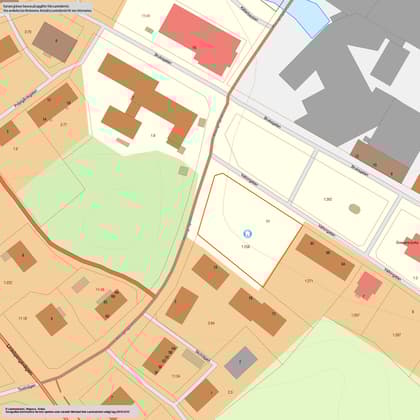 Illustrerad karta över fastigheten eller området