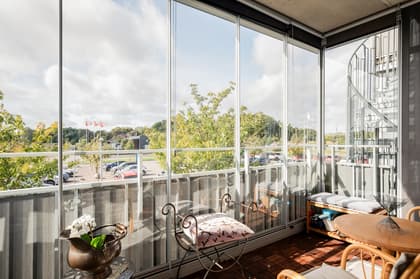 Balkong eller utsiktsbild