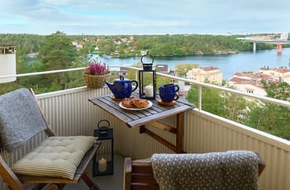 Balkong eller utsiktsbild