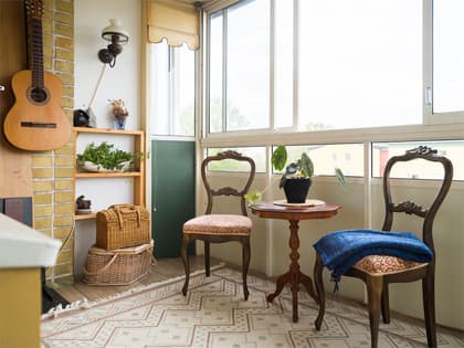 Balkong eller utsiktsbild