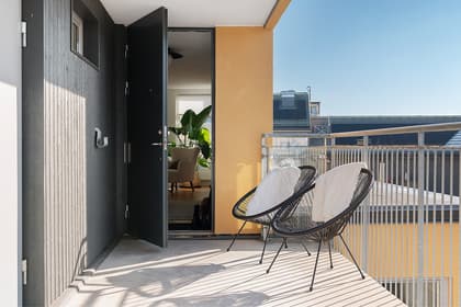 Balkong eller utsiktsbild