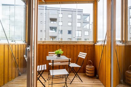 Balkong eller utsiktsbild