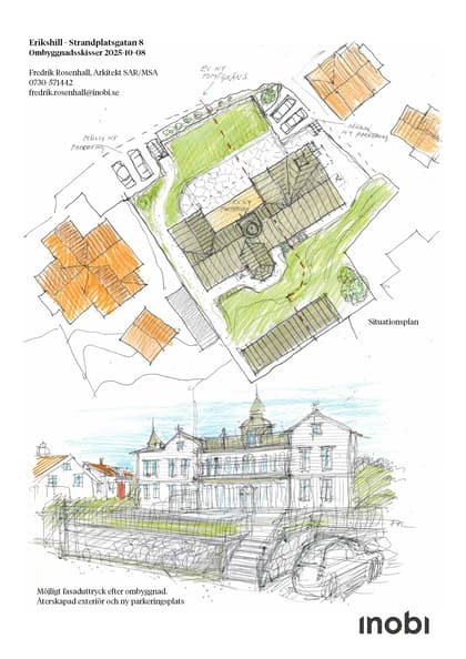 Illustrerad karta över fastigheten eller området