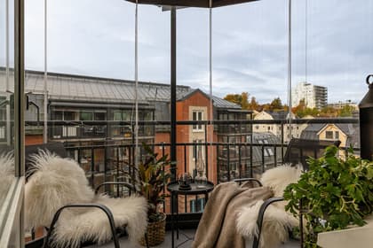 Balkong eller utsiktsbild