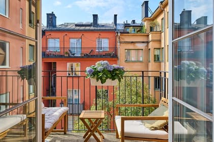 Balkong eller utsiktsbild