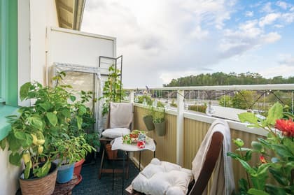 Balkong eller utsiktsbild