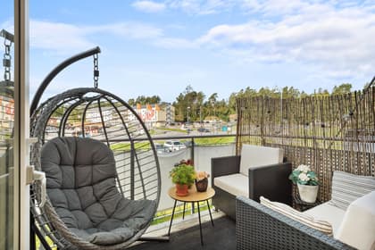 Balkong eller utsiktsbild