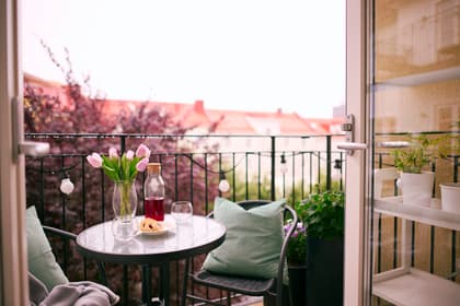 Balkong eller utsiktsbild