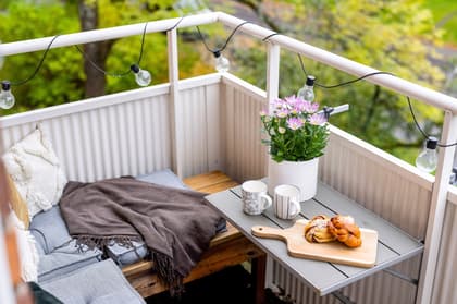 Balkong eller utsiktsbild