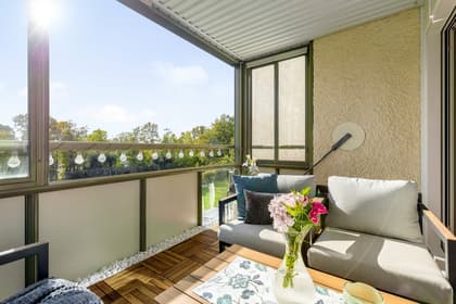 Balkong eller utsiktsbild