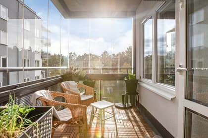 Balkong eller utsiktsbild