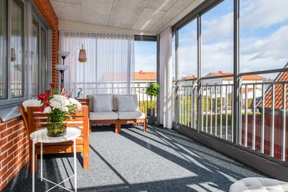 Balkong eller utsiktsbild